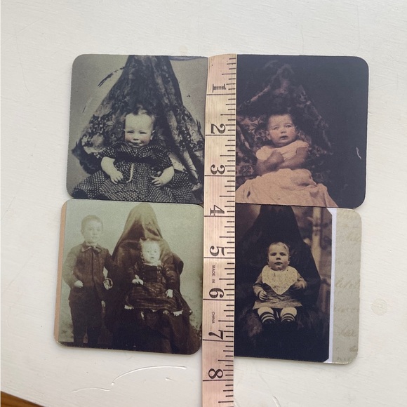 🌑 creepy Baby Victorian photography Coasters 🌑 - Picture 7 of 8